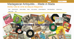 Desktop Screenshot of madagascarantiquites.com
