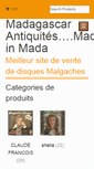Mobile Screenshot of madagascarantiquites.com